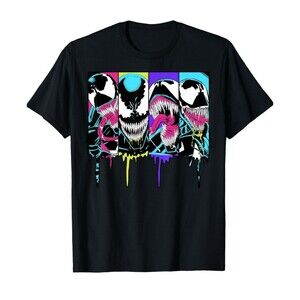 Marvel Men's Comic Collection Venom Neon Dripping Panels Short Sleeve Tee XL NWT